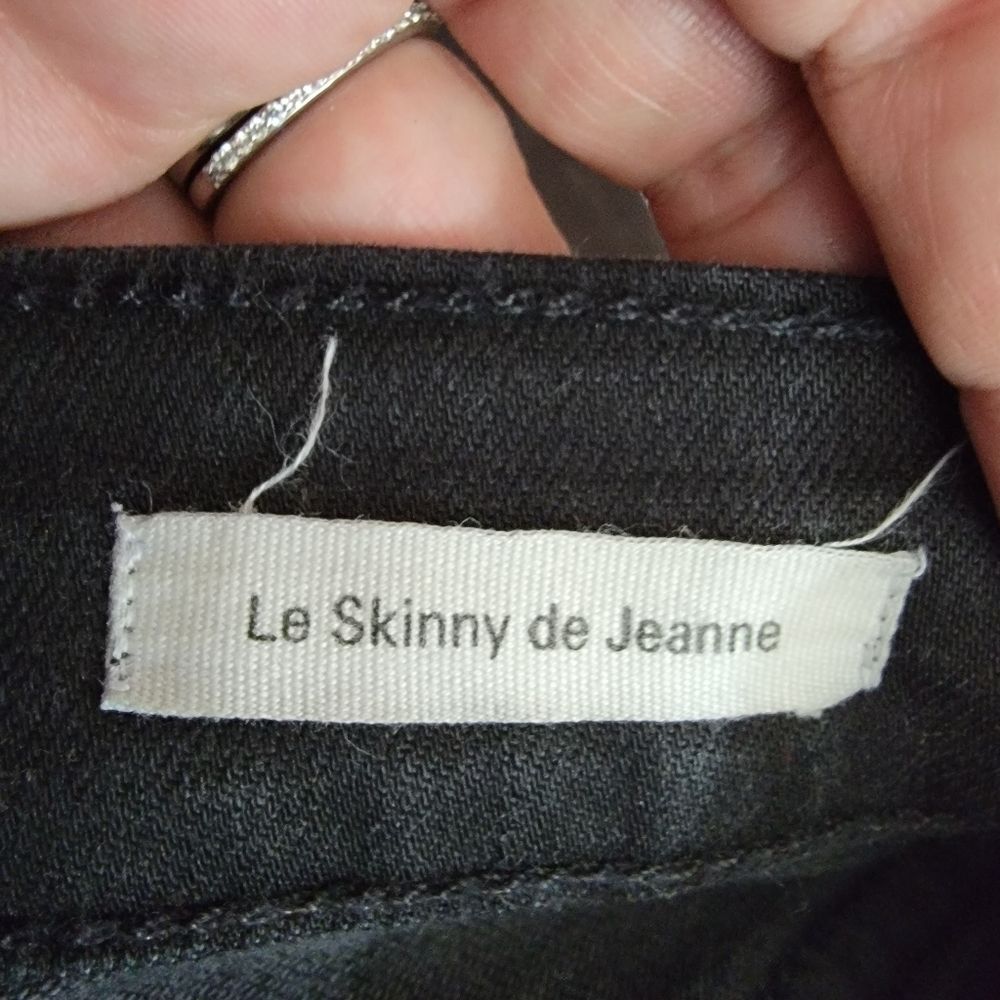 Frame Le skinny de jeanne black Raw hem jeans 26 - Picture 8 of 10